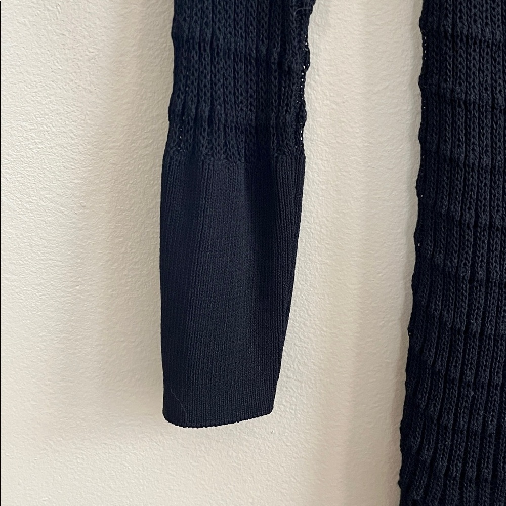 Rachel Roy black thin sweater crew neck size small - Picture 4 of 13